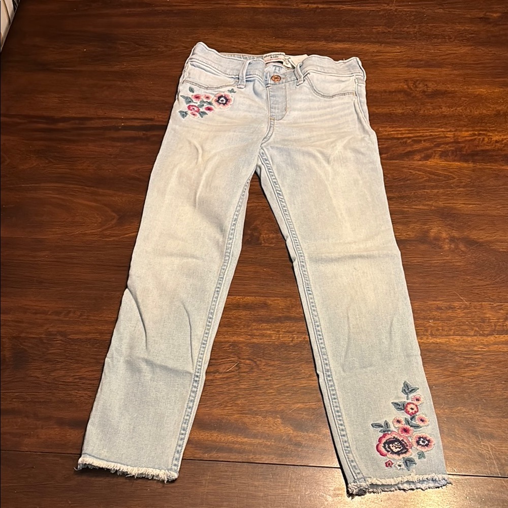 Abercrombie kids pull on Jean leggings slim 11/12
